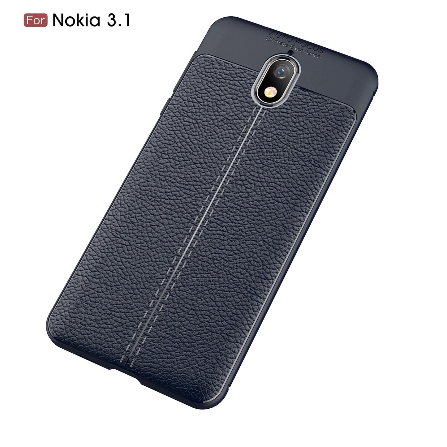 Nokia 3.1 Leather Texture Case Navy