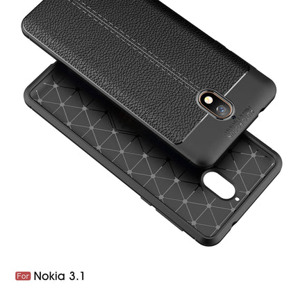 Nokia 3.1 Leather Texture Case Navy