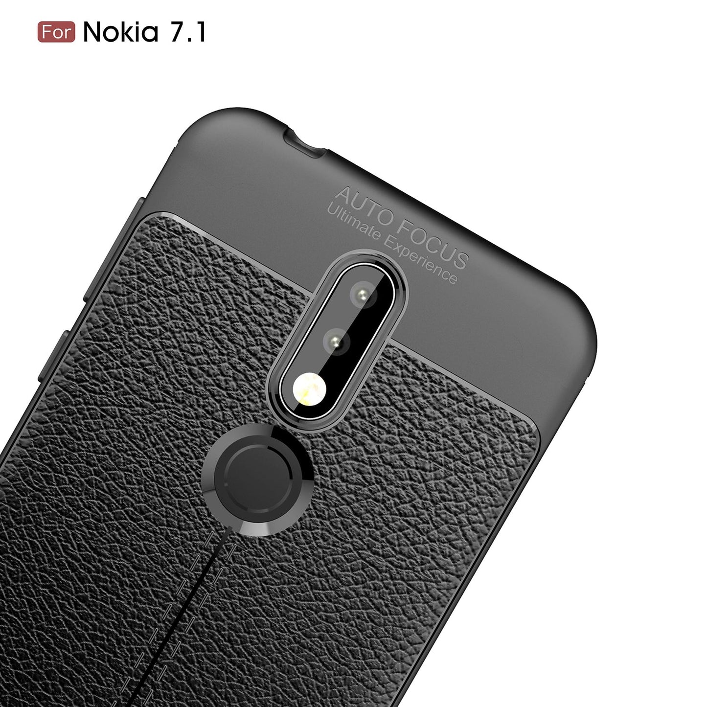 Nokia 7.1 Leather Texture Case Navy
