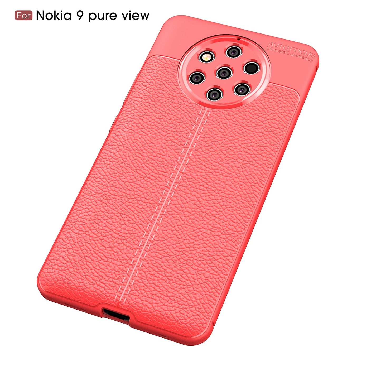 Nokia 9 PureView Leather Texture Case Red
