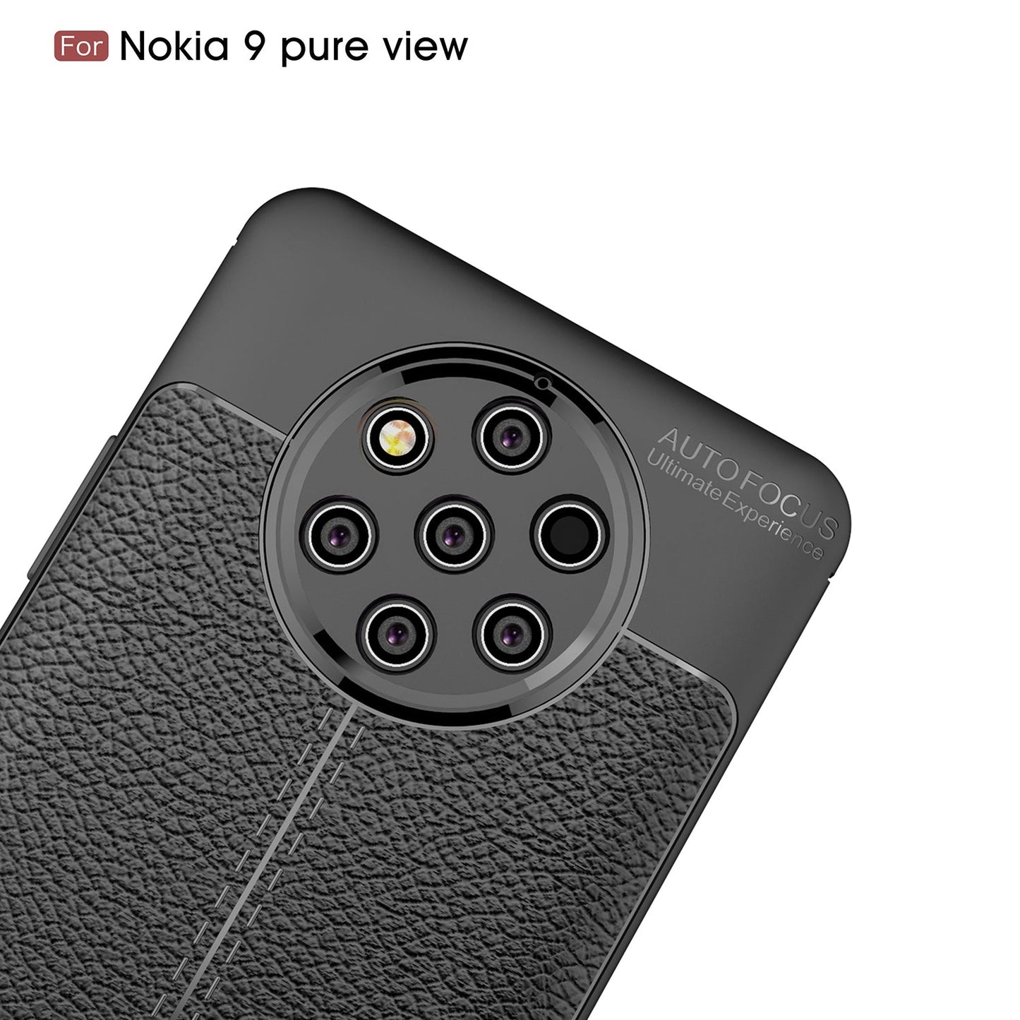 Nokia 9 PureView Leather Texture Case Red