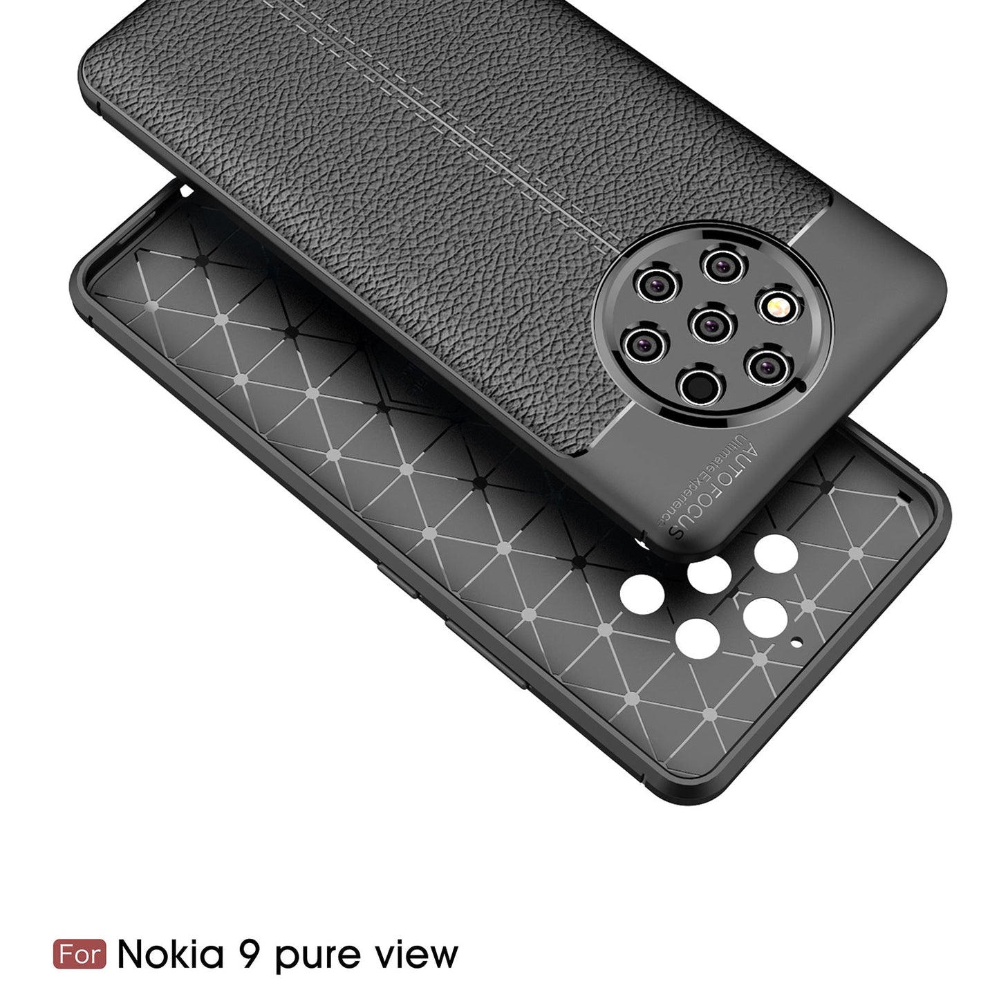 Nokia 9 PureView Leather Texture Case Red