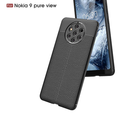 Nokia 9 PureView Leather Texture Case Red