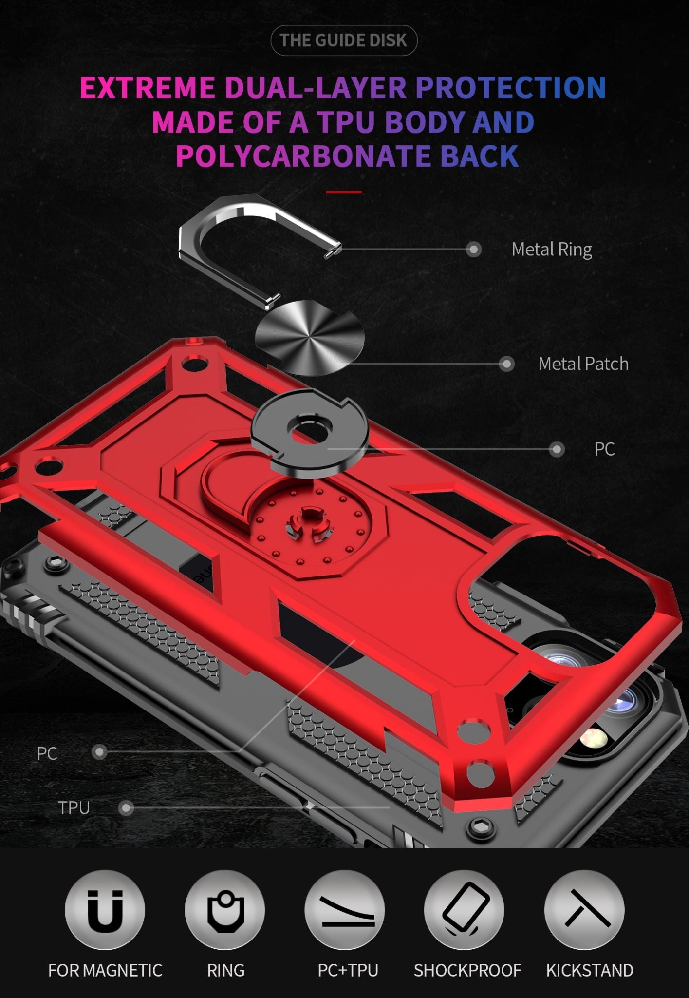 Iphone 11 Pro Military Armour Case [Rosegold]
