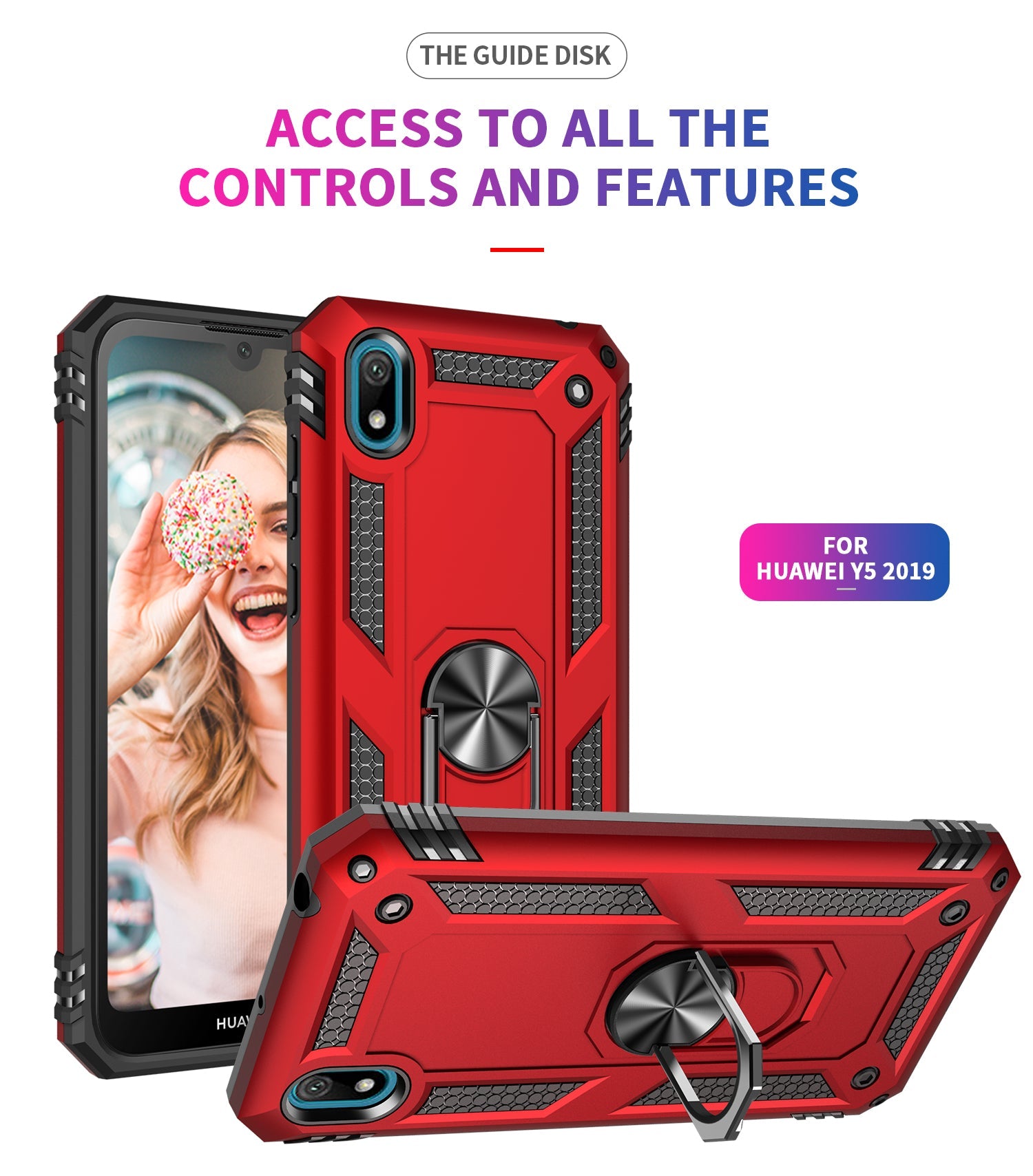 Huawei Y5 2019 Military Armour Case [Rosegold]