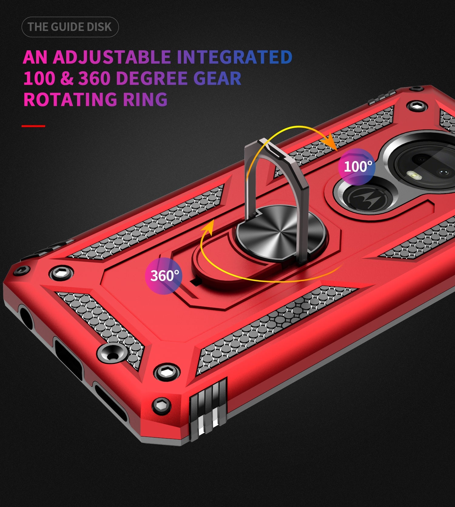 Moto G7/G7Plus Military Armour Case [Red]