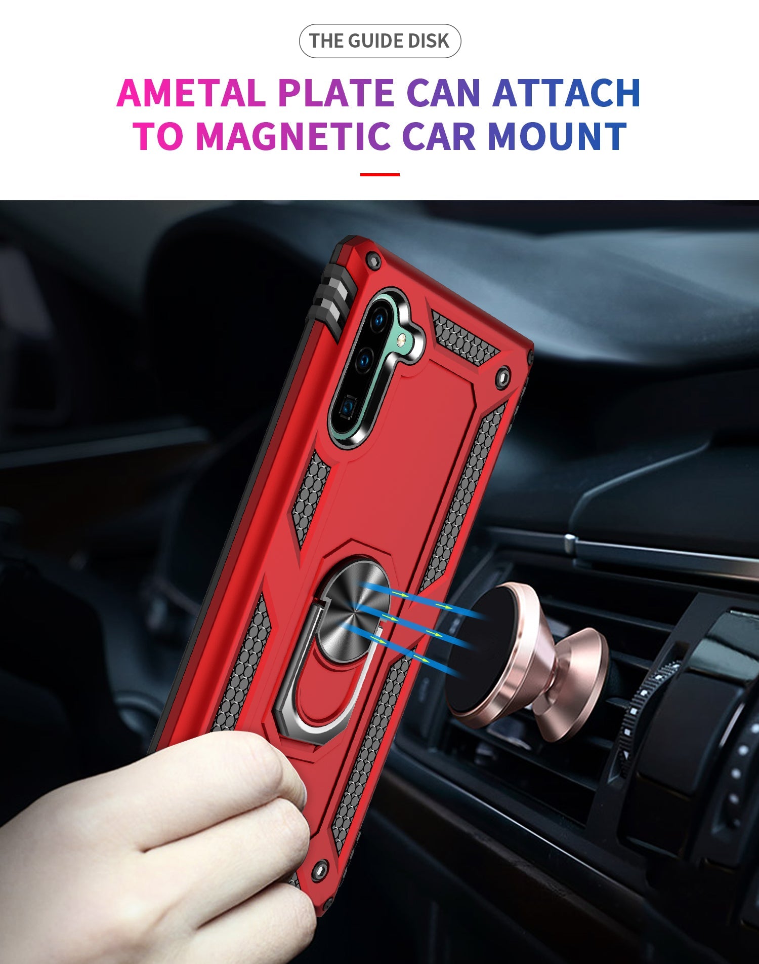 Galaxy Note 10 Military Armour Case [Rosegold]