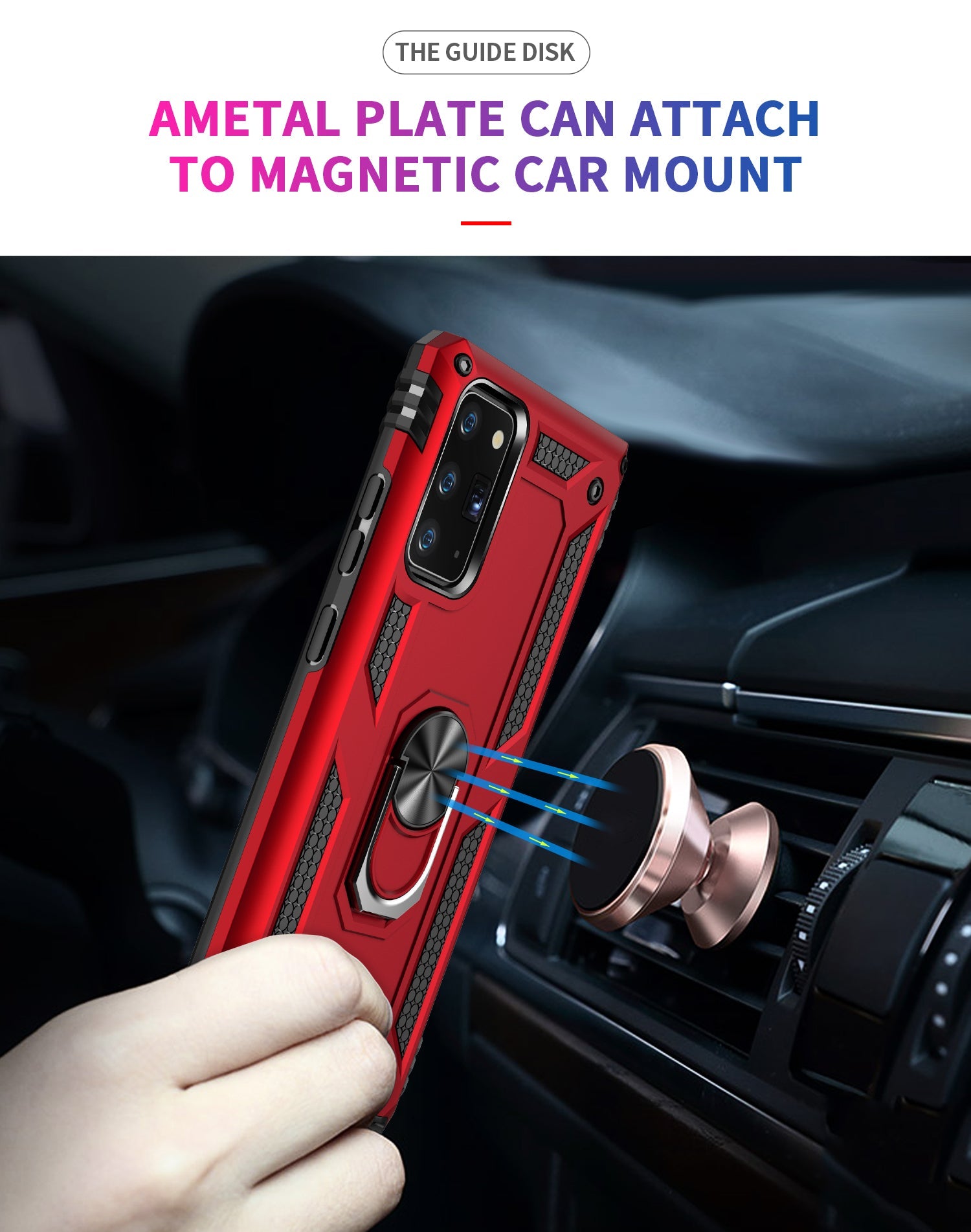 Galaxy Note 20 Military Armour Case [Rosegold]