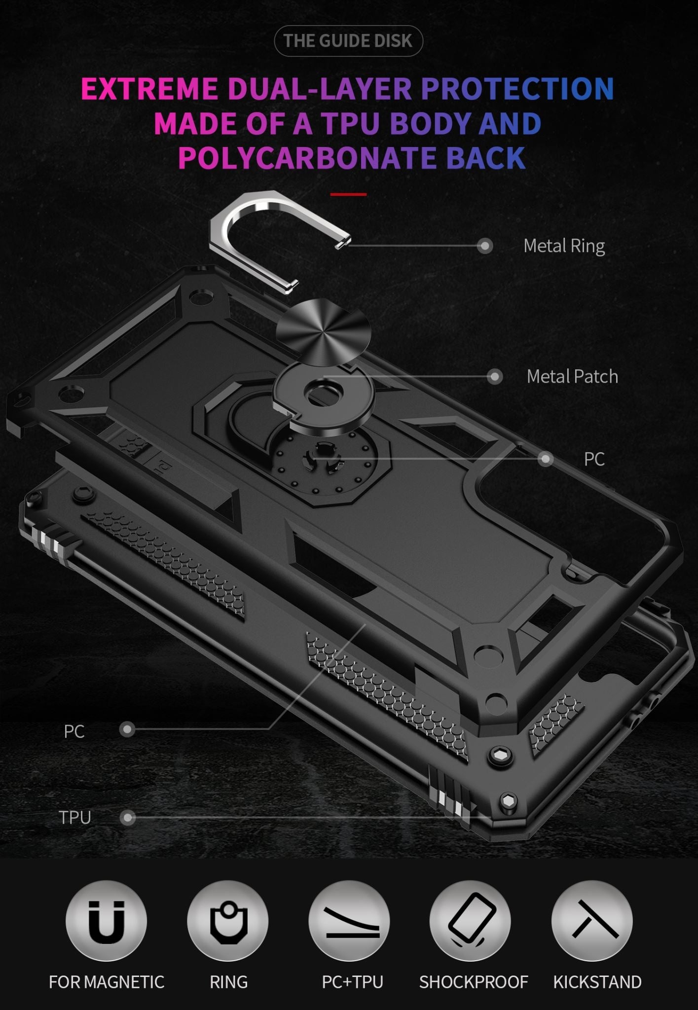 Galaxy S21 Military Armour Case [Black]