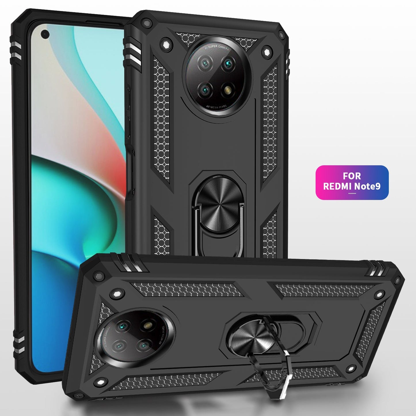 Xiaomi Redmi Note 9T Military Armour Case [Black]