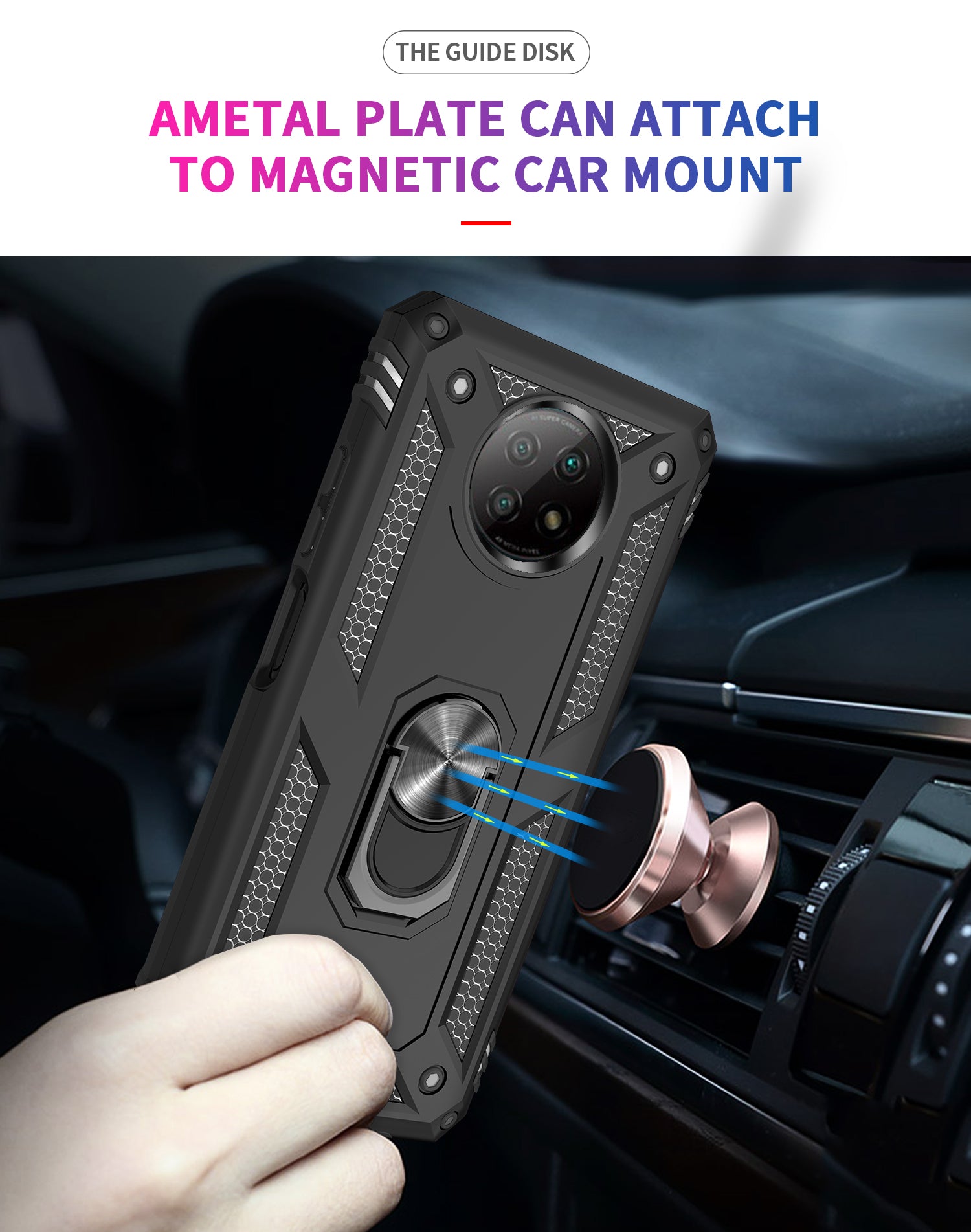 Xiaomi Redmi Note 9T Military Armour Case [Black]