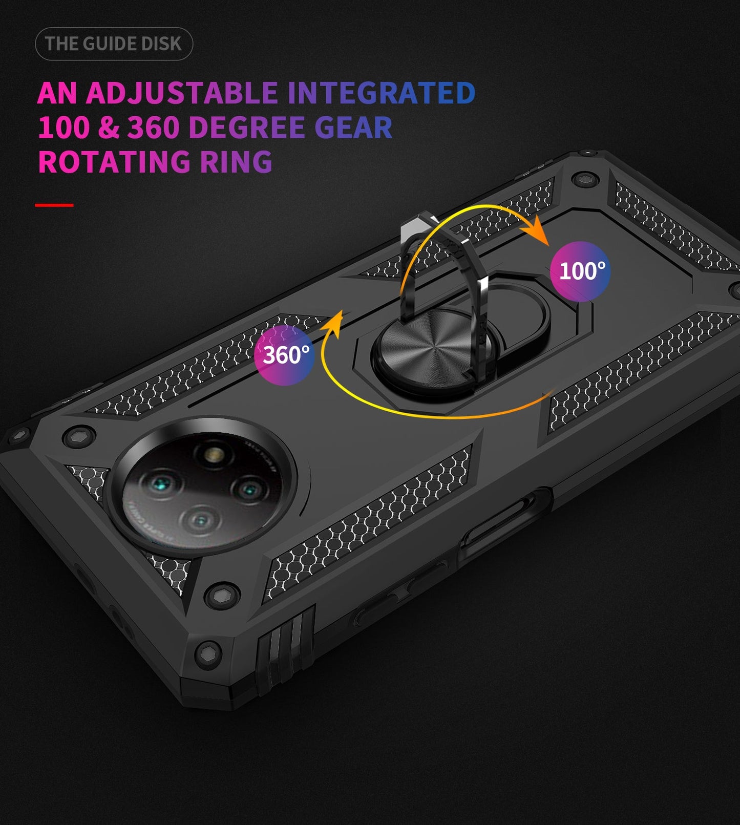 Xiaomi Redmi Note 9T Military Armour Case [Black]