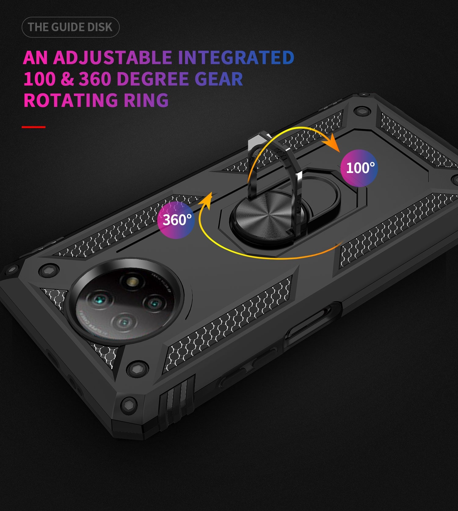 Xiaomi Redmi Note 9T Military Armour Case [Black]