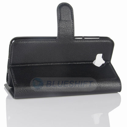 Huawei Y5 2017 Pu Wallet Case [Black]