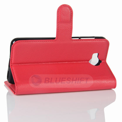 Huawei Y5 2017 Pu Wallet Case [Red]