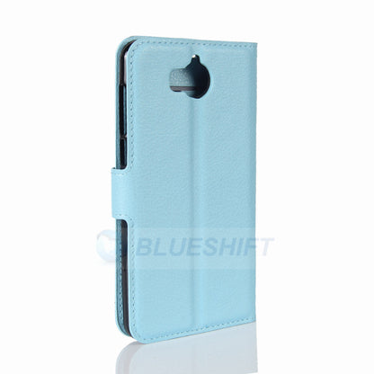 Huawei Y5 2017 Pu Wallet Case [Lightblue]