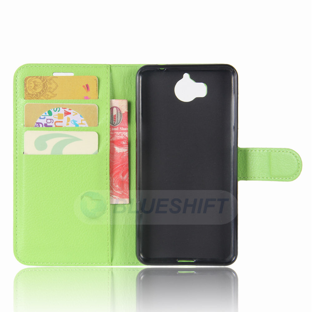 Huawei Y5 2017 Pu Wallet Case [Green]