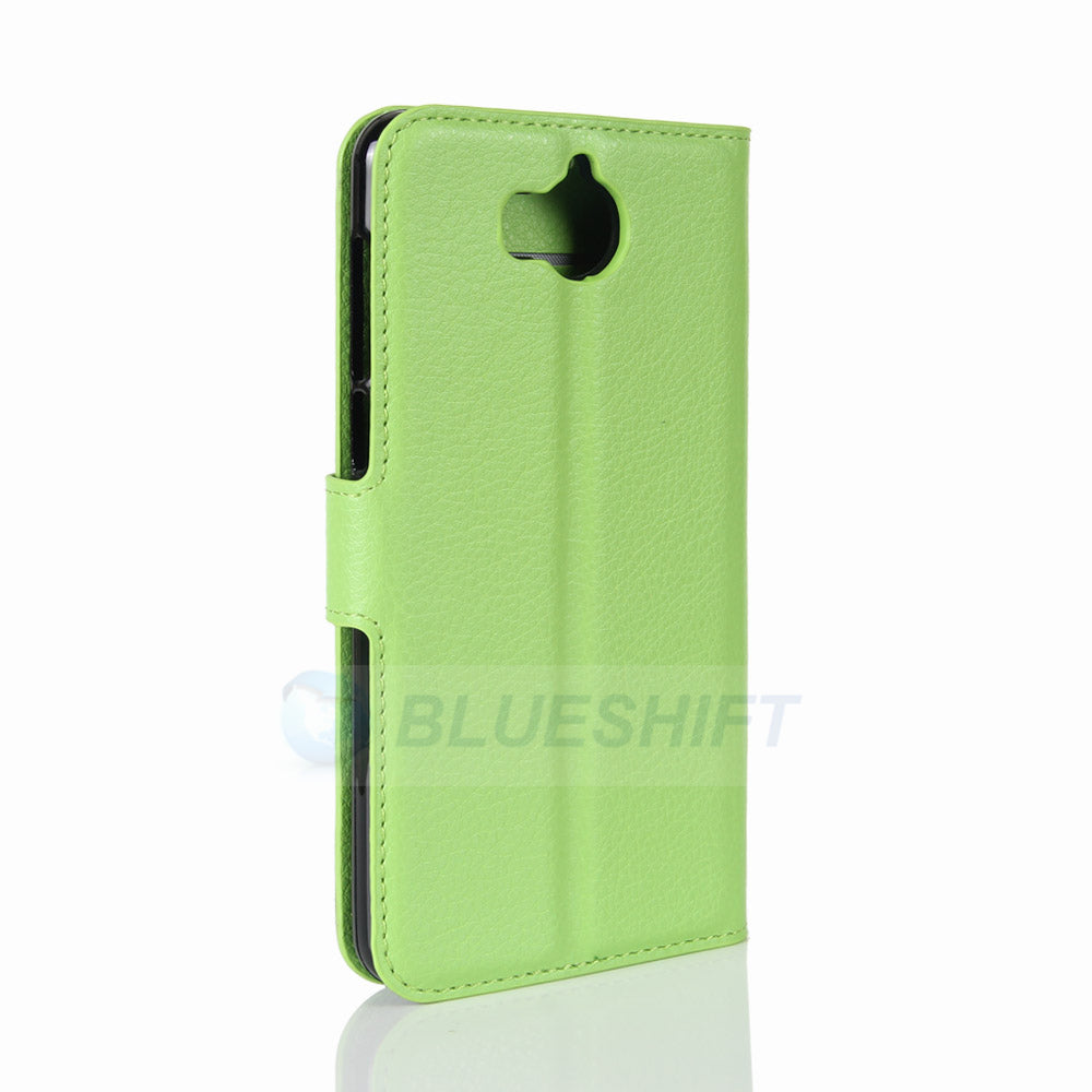 Huawei Y5 2017 Pu Wallet Case [Green]