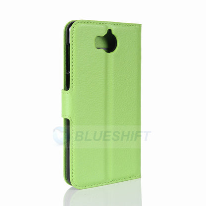 Huawei Y5 2017 Pu Wallet Case [Green]