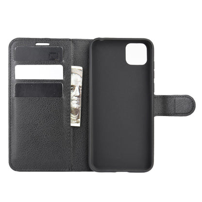 Huawei Y5P Pu Wallet Case [Black]