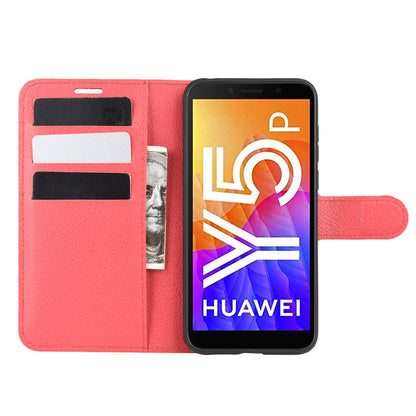 Huawei Y5P Pu Wallet Case [Red]