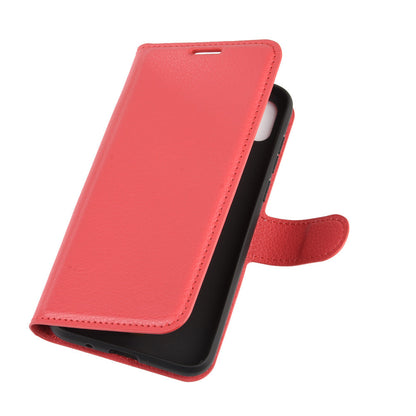 Huawei Y5P Pu Wallet Case [Red]