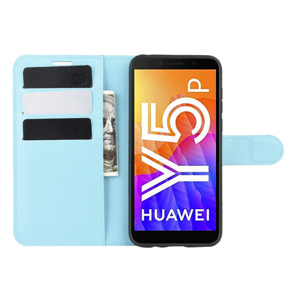 Huawei Y5P Pu Wallet Case [Lightblue]