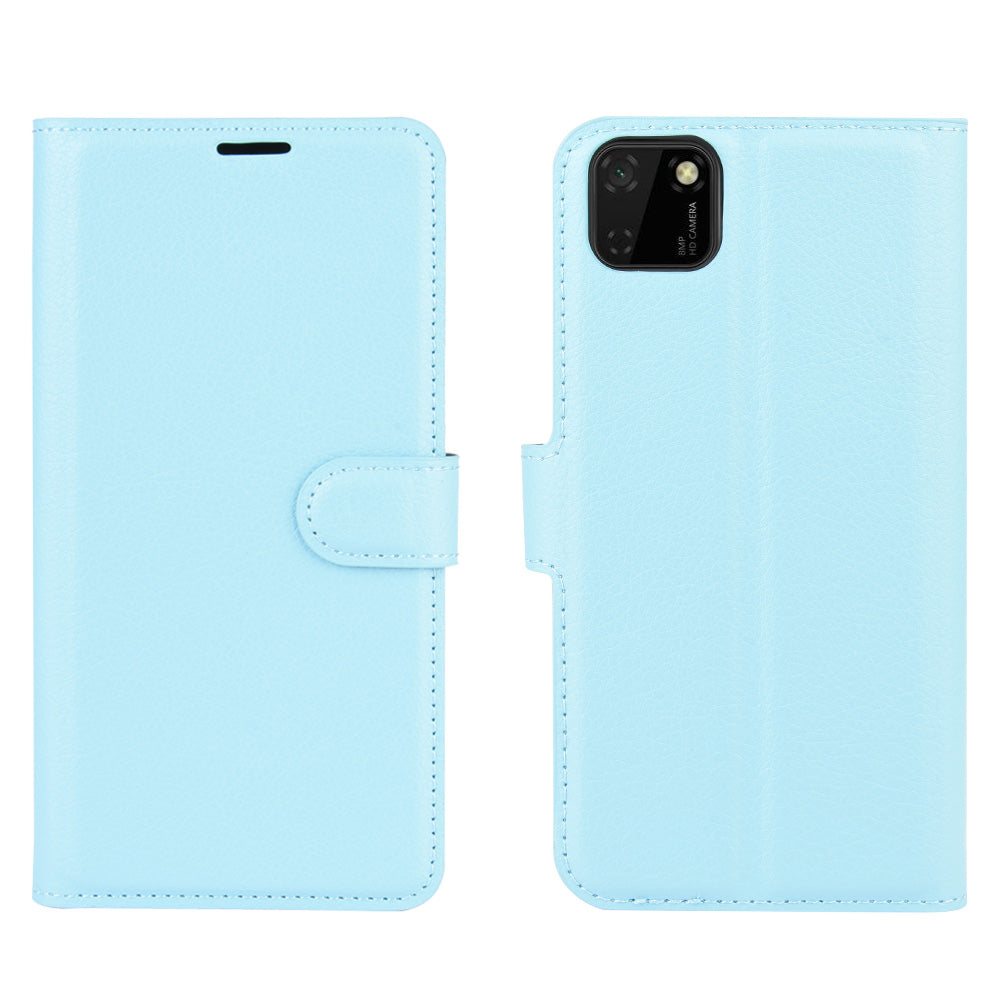 Huawei Y5P Pu Wallet Case [Lightblue]