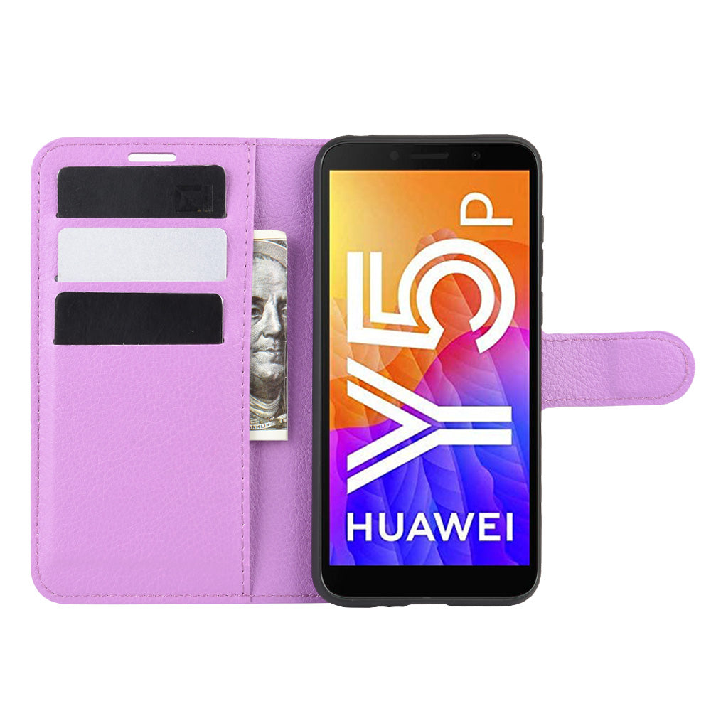 Huawei Y5P Pu Wallet Case [Purple]