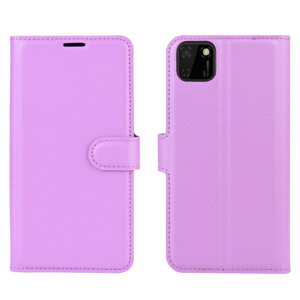 Huawei Y5P Pu Wallet Case [Purple]