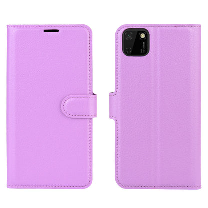 Huawei Y5P Pu Wallet Case [Purple]