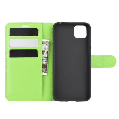 Huawei Y5P Pu Wallet Case [Green]