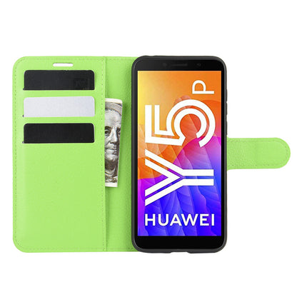 Huawei Y5P Pu Wallet Case [Green]