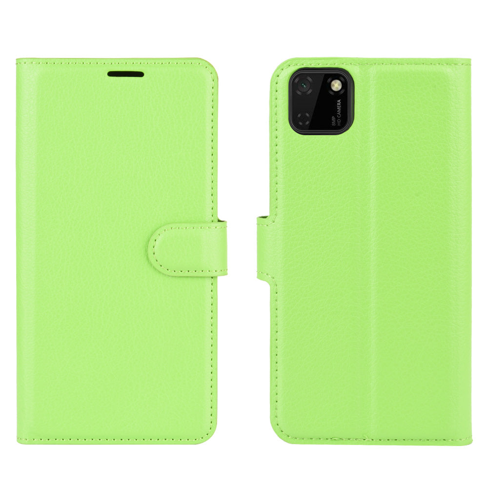 Huawei Y5P Pu Wallet Case [Green]