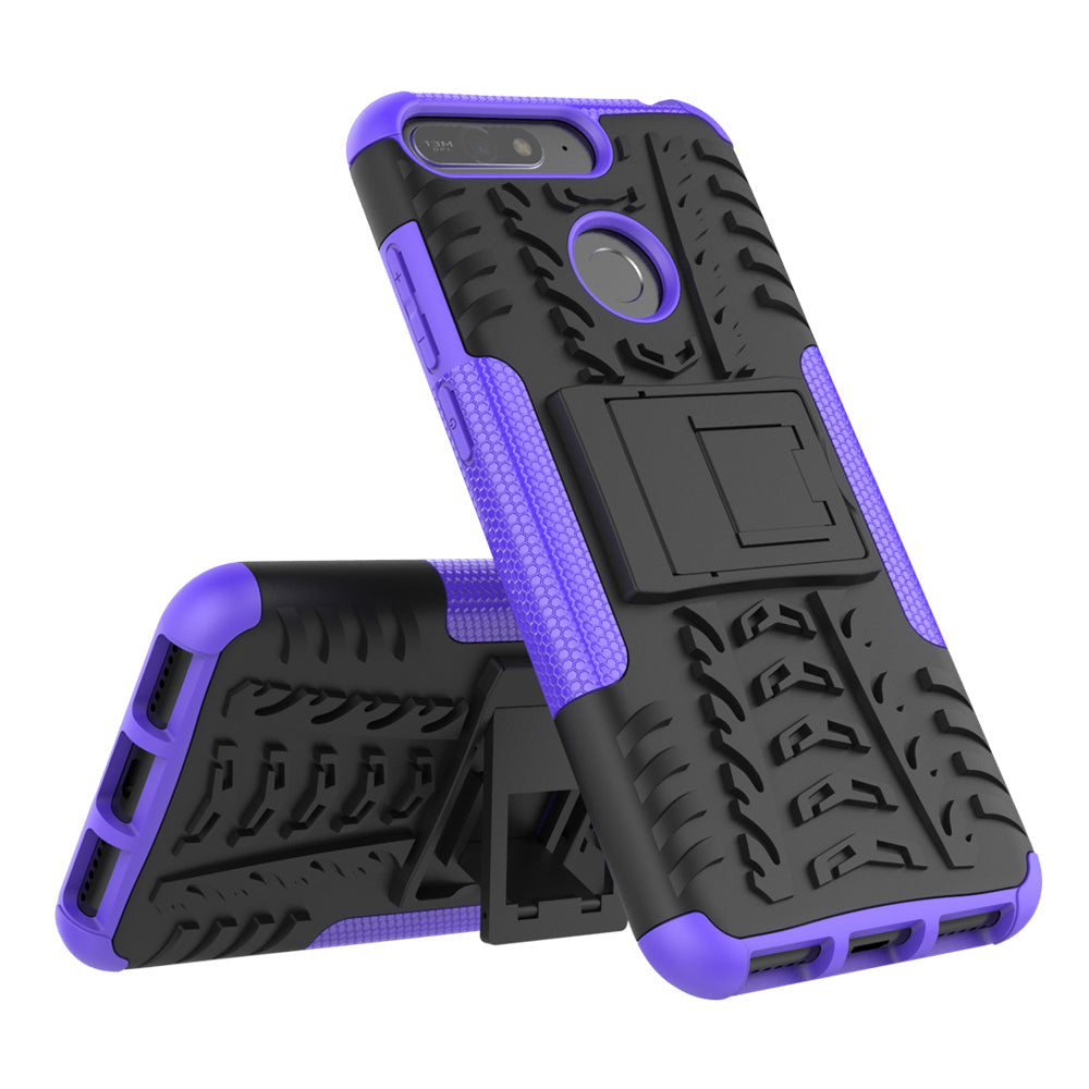 Huawei Y6 2018 Heavy Duty Case Purple