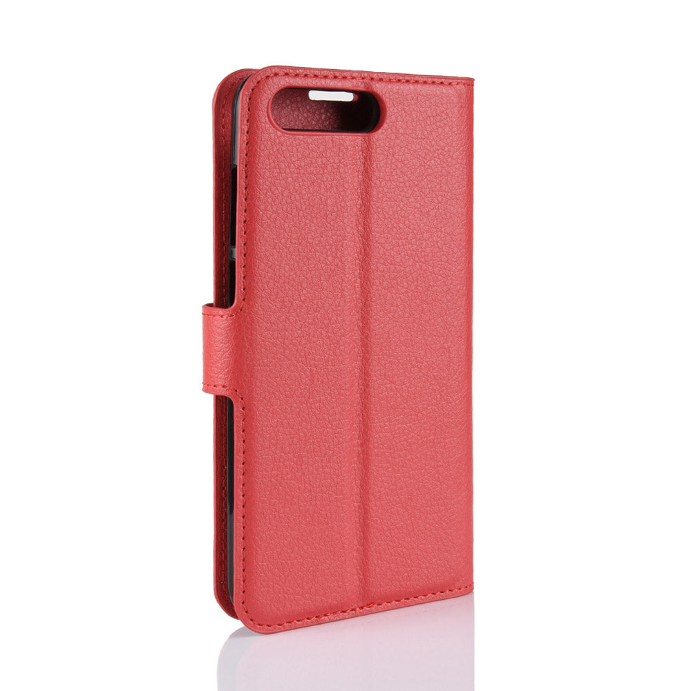 Huawei Y6 2018 Pu Wallet Case [Red]