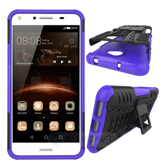 Huawei Y6 Elite Heavy Duty Case Purple