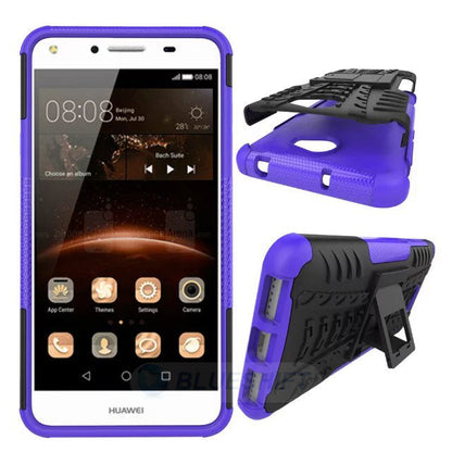 Huawei Y6 Elite Heavy Duty Case Purple