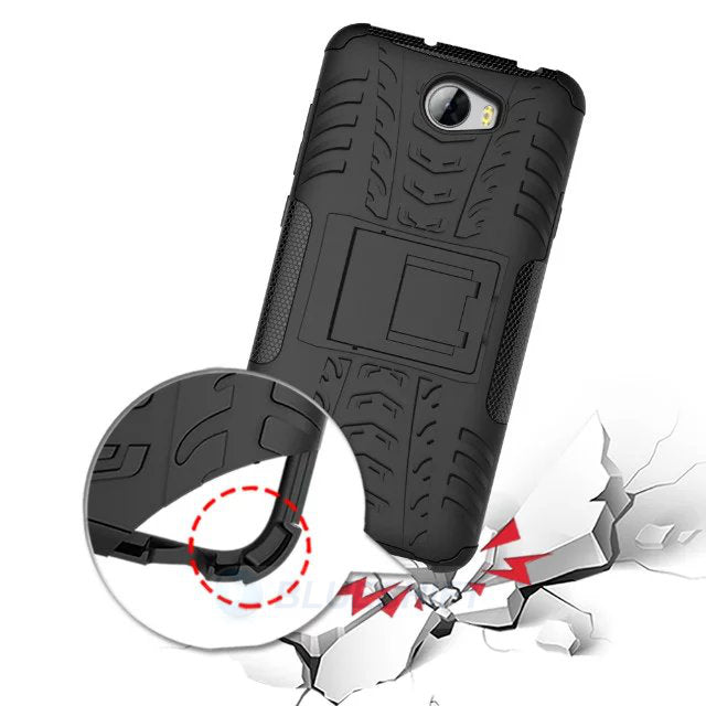 Huawei Y6 Elite Heavy Duty Case Purple