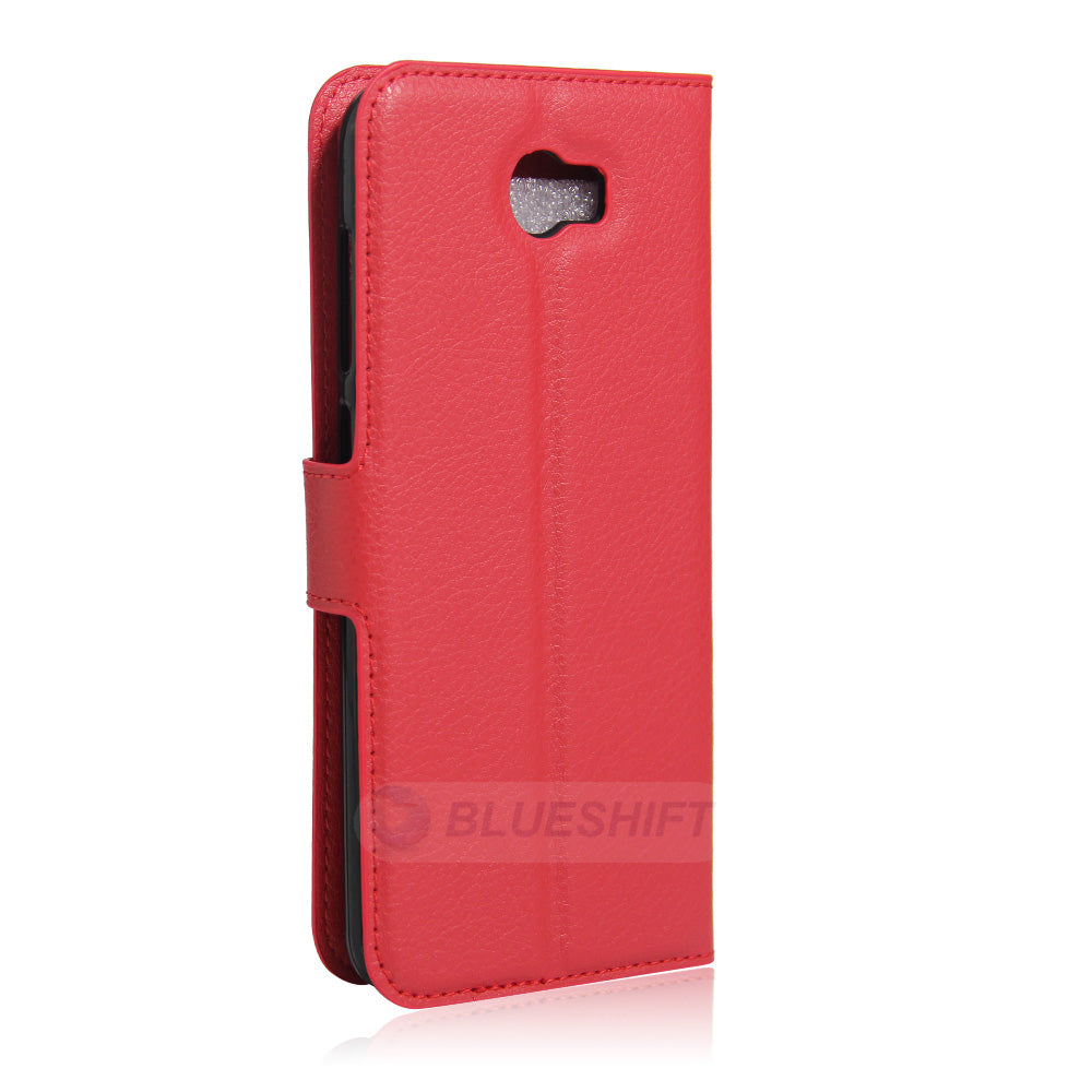 Huawei Y6 Elite Pu Wallet Case [Red]