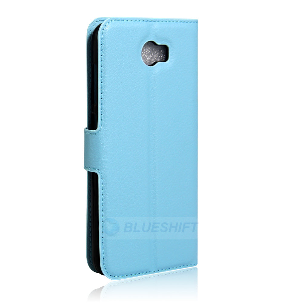 Huawei Y6 Elite Pu Wallet Case [Lightblue]