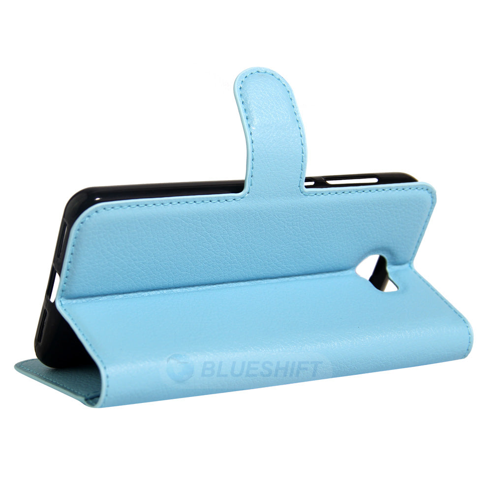 Huawei Y6 Elite Pu Wallet Case [Lightblue]