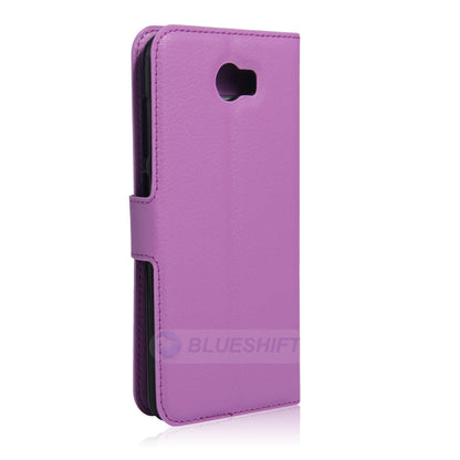 Huawei Y6 Elite Pu Wallet Case [Purple]