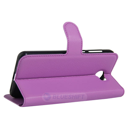 Huawei Y6 Elite Pu Wallet Case [Purple]