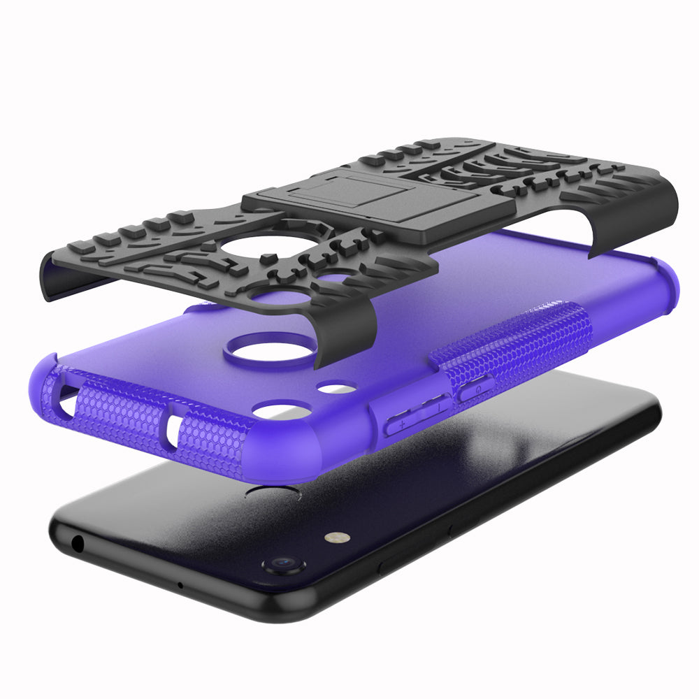 Huawei Y6 Pro 2019 Heavy Duty Case Purple