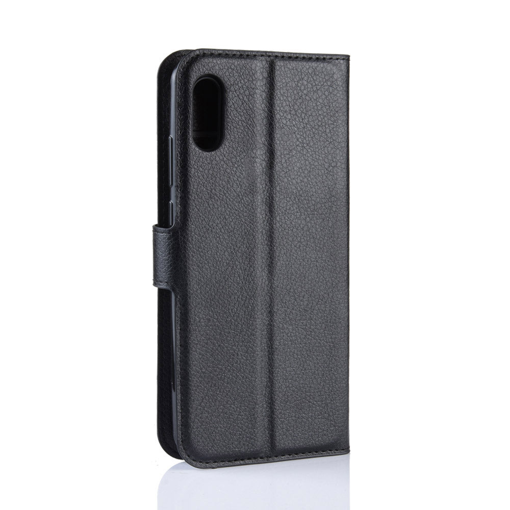 Huawei Y6 Pro 2019 Pu Wallet Case [Black]