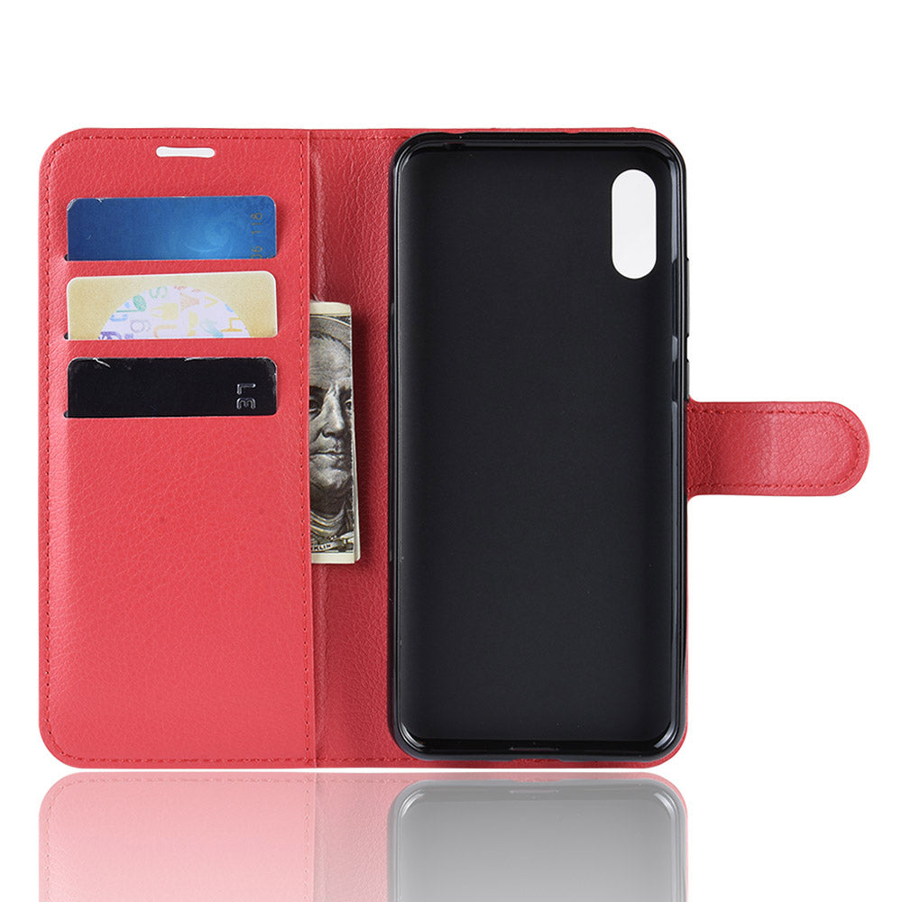 Huawei Y6 Pro 2019 Pu Wallet Case [Red]
