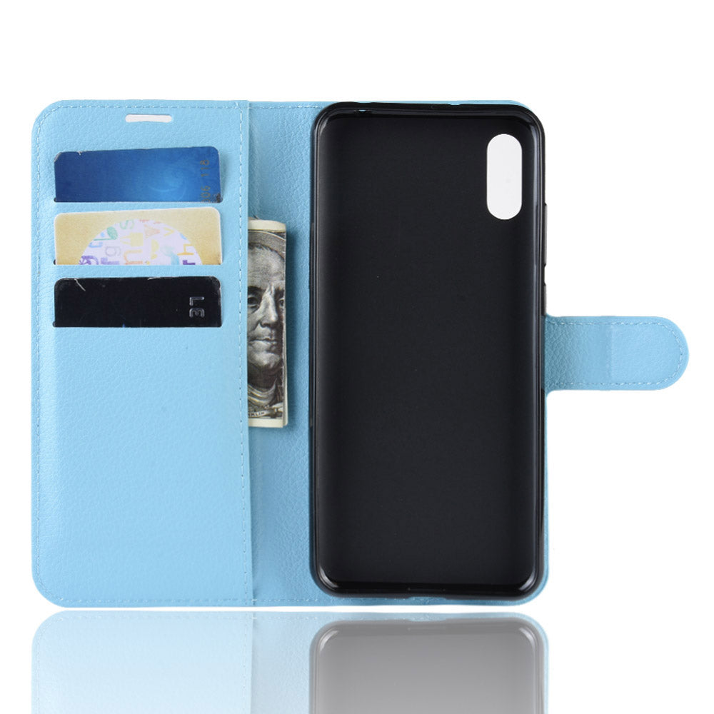 Huawei Y6 Pro 2019 Pu Wallet Case [Lightblue]