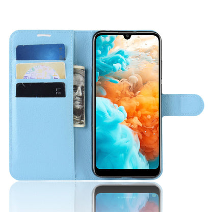 Huawei Y6 Pro 2019 Pu Wallet Case [Lightblue]