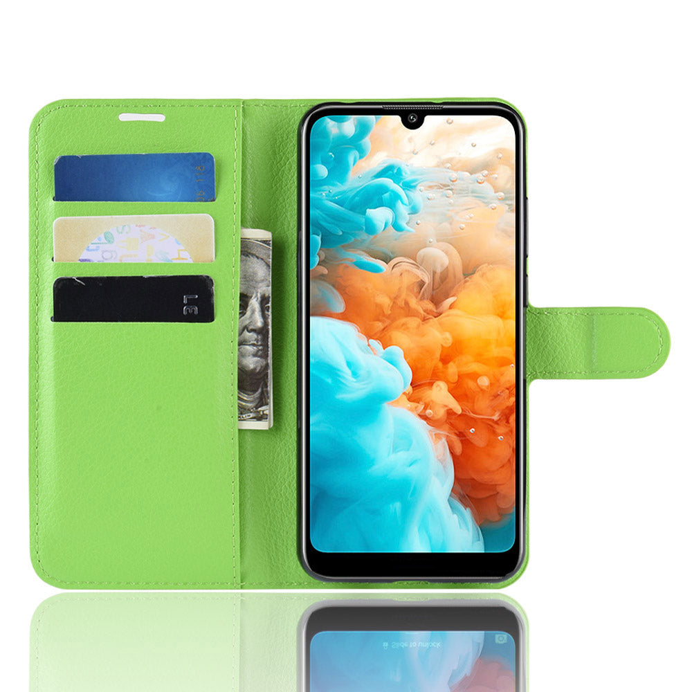 Huawei Y6 Pro 2019 Pu Wallet Case [Green]